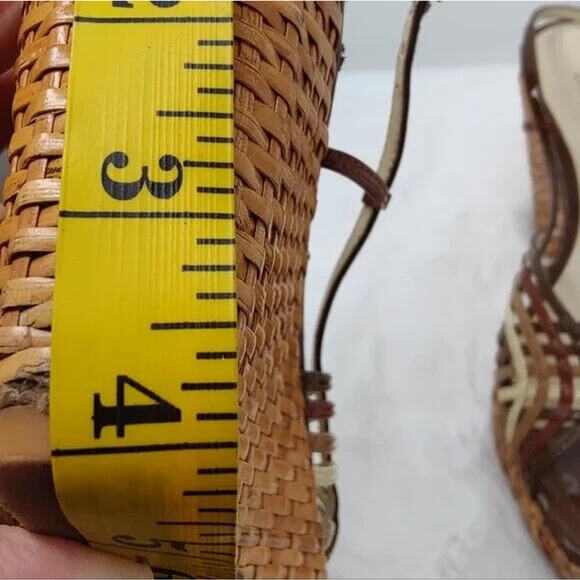 Franco Sarto Multicolor Wedge Strappy Heels Size US 7.5 - Picture 7 of 7